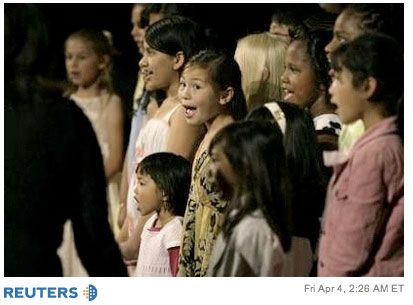 West LA Children's Choir Performing at Hillary Live event